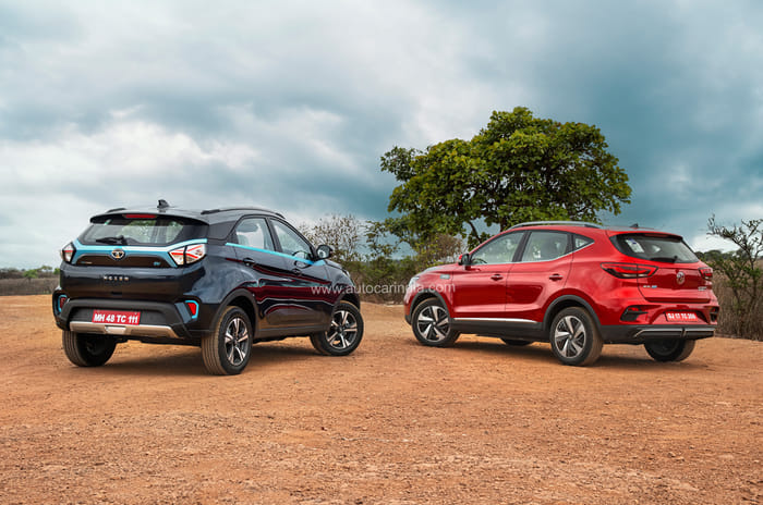 Nexon EV Max vs MG ZS EV facelift comparison